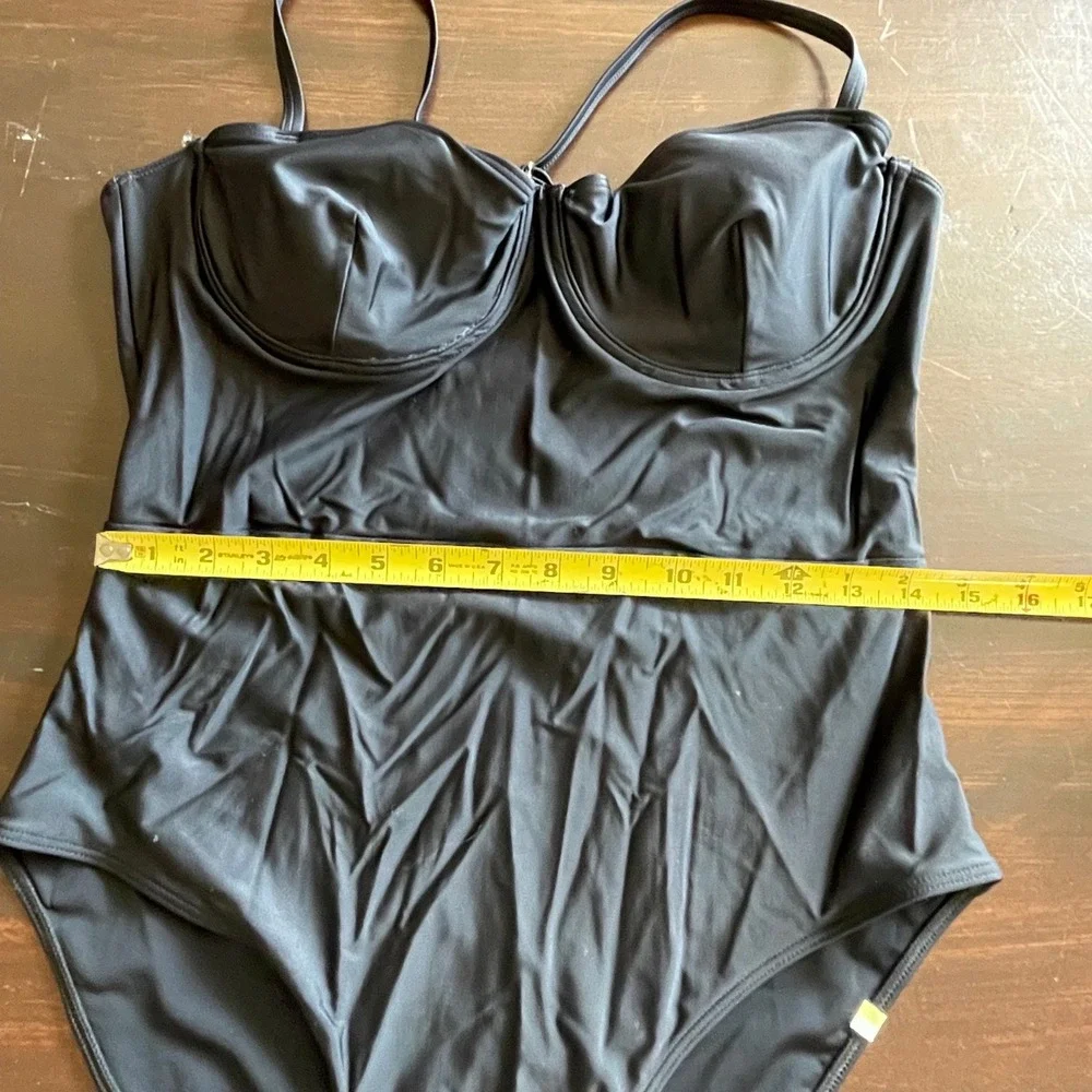 Summersalt The Cupped One Piece Swimsuit Black Underwire Size 12‎